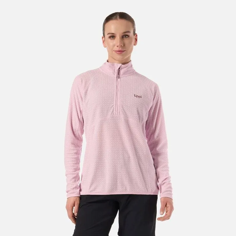 Poleron Mujer Jacaranda Nano-F 14 Zip Rosa Claro Lippi