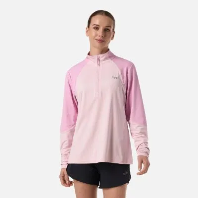 Poleron Mujer  Puerto Trucco 1/4 Zip Rosa Lippi