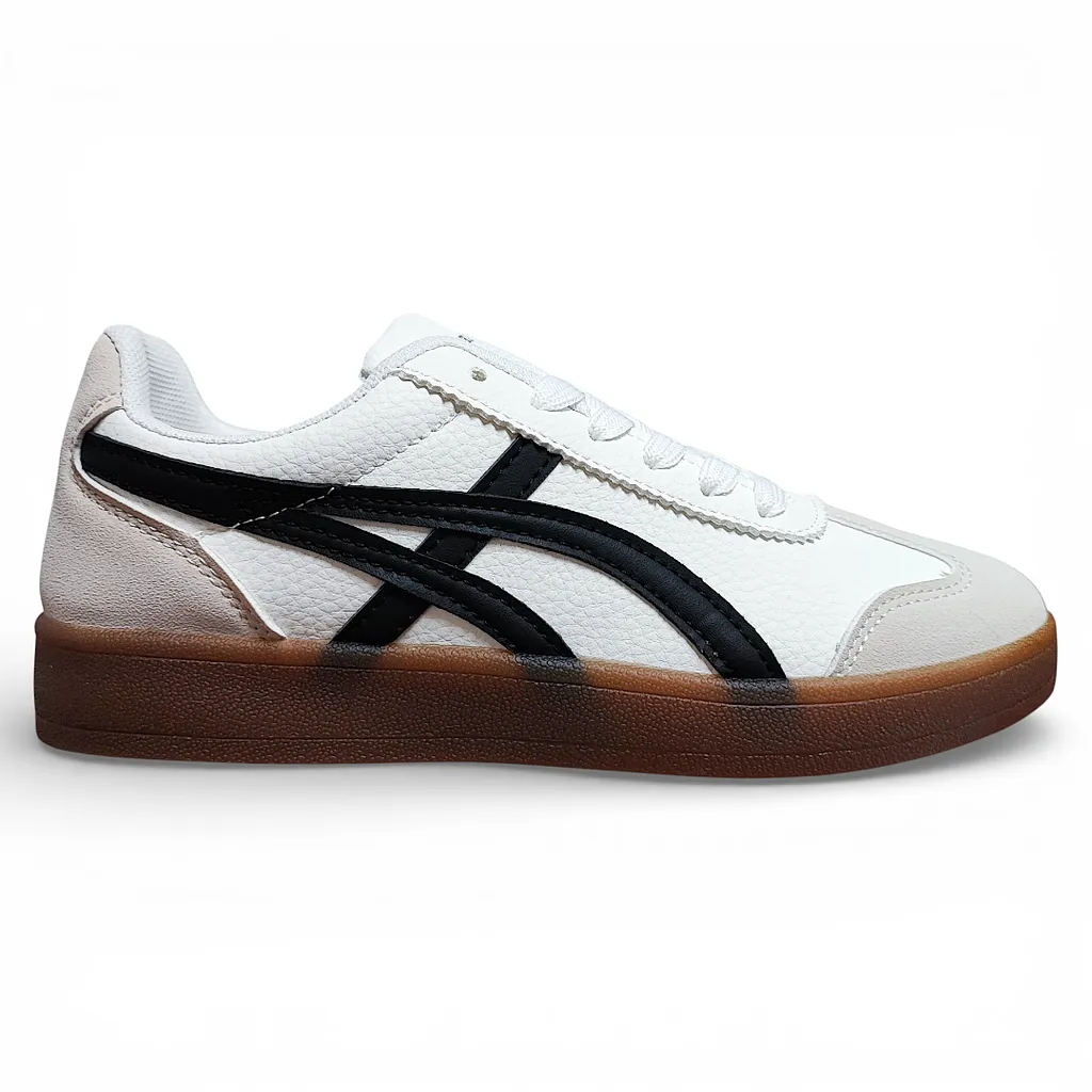 Zapatilla Mujer Blanca Urbana Suela Caramelo Everix