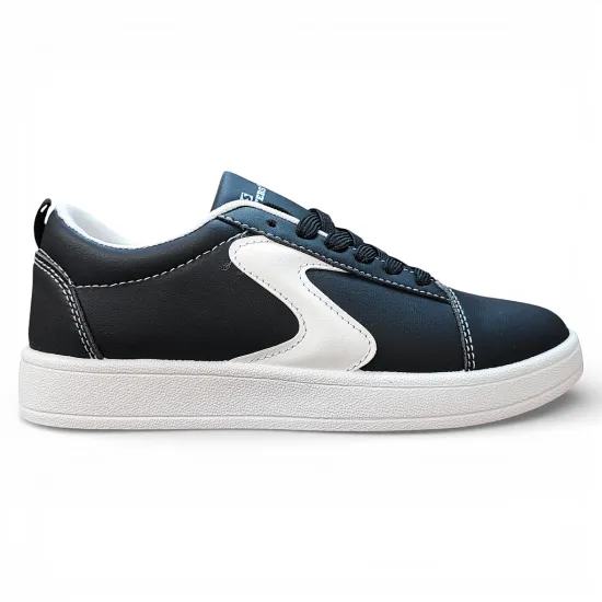 Zapatilla Mujer Negra Urbana Suela Blanca Everix