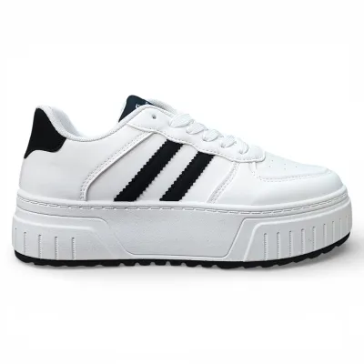 Zapatilla Mujer Blanca Plataforma Urbana Everix