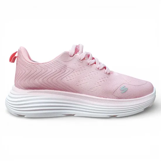 Zapatilla Mujer Rosada Deportiva Malla Everix