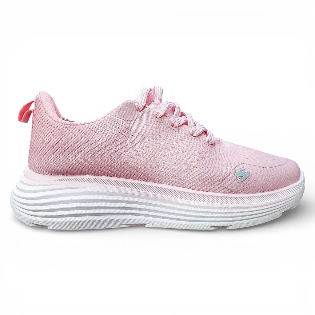 Zapatilla Mujer Rosada Deportiva Malla Everix