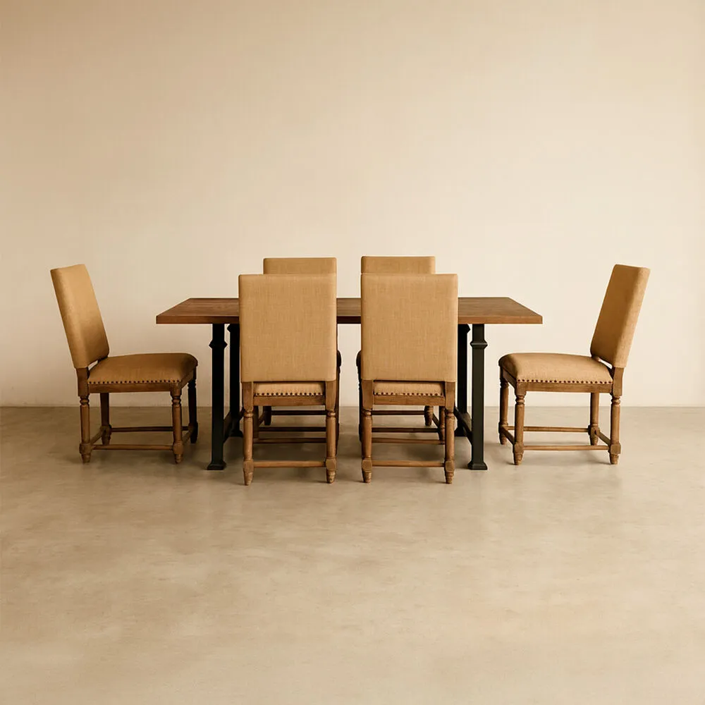 Juego de Comedor bolton 6 Sillas Pmetal CIC