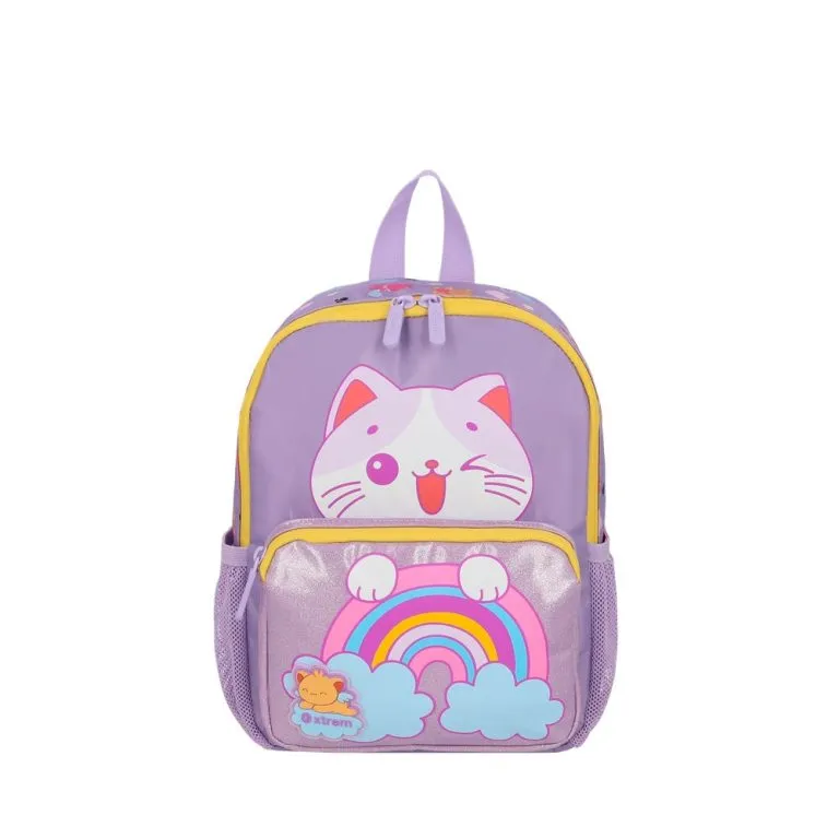 Mochila Play-Time 6XT Lila Rainbow Cat Xtrem