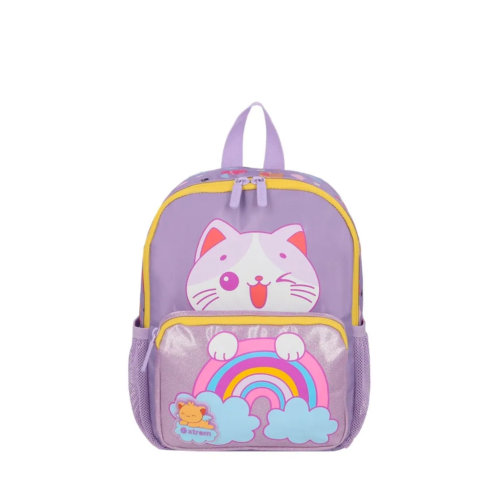Mochila Play-Time 6XT Lila Rainbow Cat Xtrem