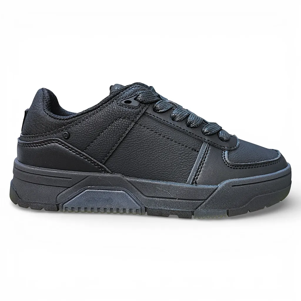 Zapatilla Escolar Juvenil Negro 6021 Teener