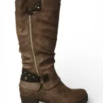 Bota Mujer Bruna Taupe Hebilla Bonny Franco