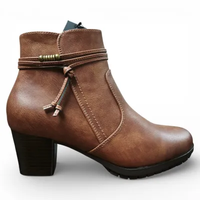 Botín Mujer Aurora Camel Confort Bonny Franco