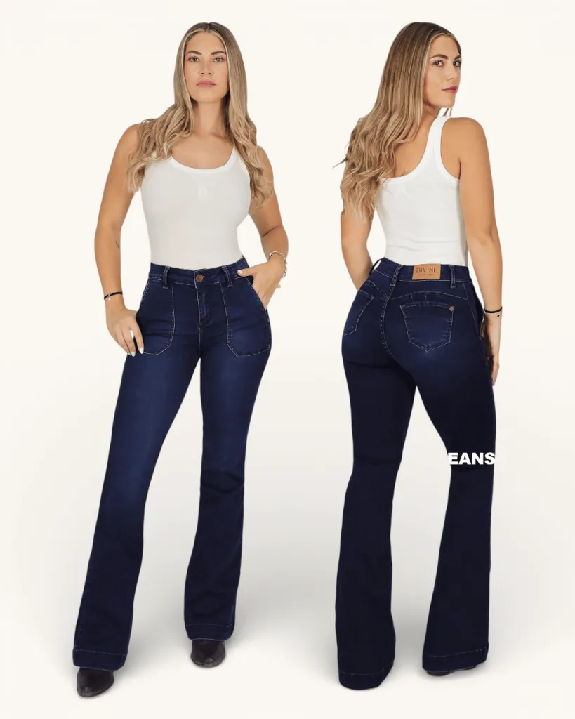 Jeans Mujer Mendoza Flare Blue Divine