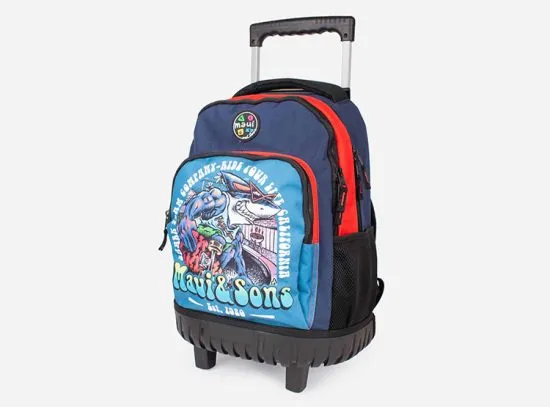 Mochila Con Ruedas Full Print Orange Maui - Imagen 2