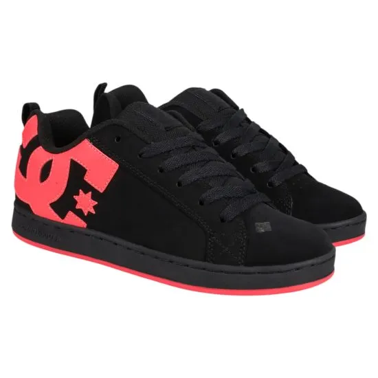 Zapatilla Mujer Court Graffik Black Red DC - Imagen 2