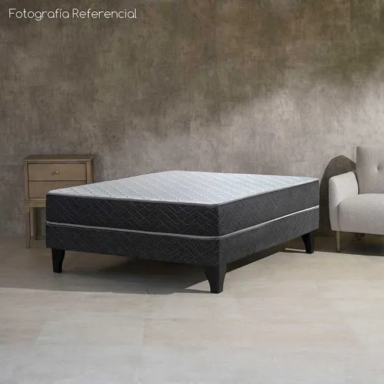 Cama Europea Cadiz 2 Plazas Base Normal + Set Cadiz Celta - Imagen 3