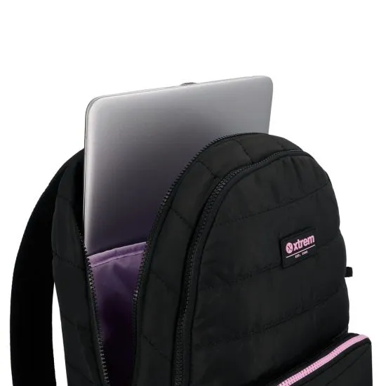 Mochila 14" Hamilton Negra - Lila Xtrem - Imagen 7