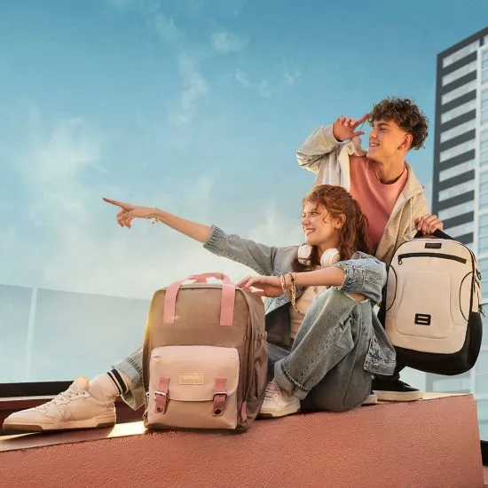 Mochila 15" Monroe morada-rosada Xtrem - Imagen 9