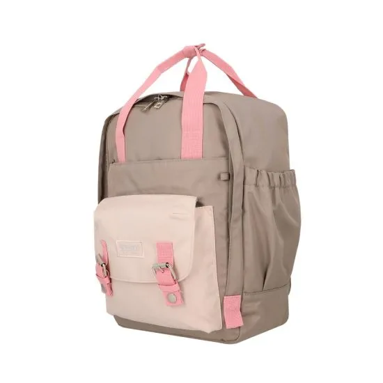 Mochila 15" Monroe rosada-beige Xtrem - Imagen 2