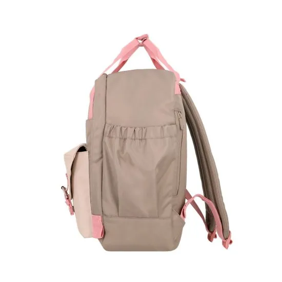 Mochila 15" Monroe rosada-beige Xtrem - Imagen 7