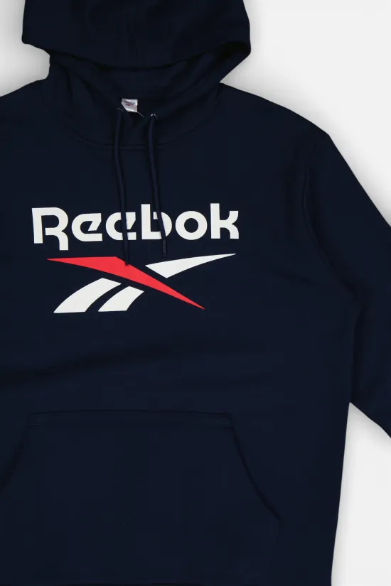 Polerón Hoodie Hombre Azul Marino Reebok - Imagen 4