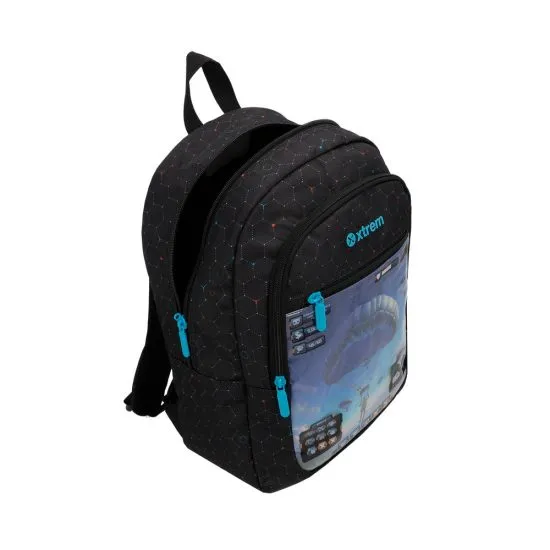 Mochila escolar Logan Videogame Negra Xtrem - Imagen 6