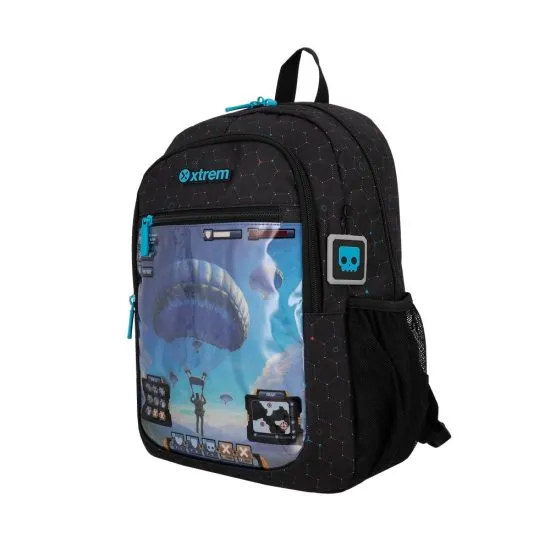 Mochila escolar Logan Videogame Negra Xtrem - Imagen 8