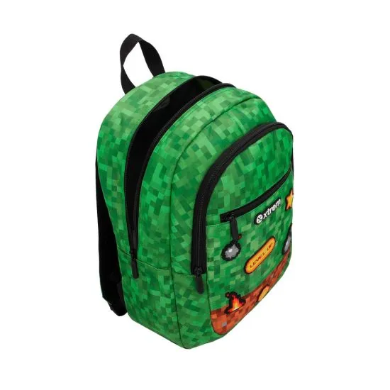 Mochila Escolar Logan 6XT Verde Pixels Xtrem - Imagen 2