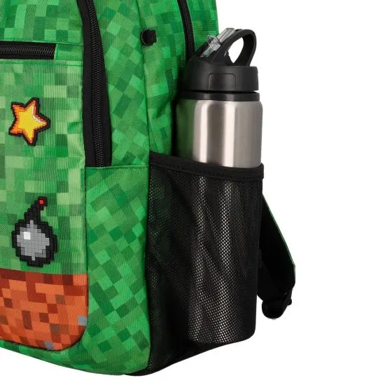 Mochila Escolar Logan 6XT Verde Pixels Xtrem - Imagen 8
