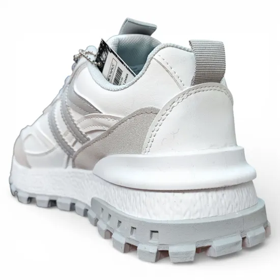 Zapatilla Urbana Mujer Camila Chunky Blanco New Walk - Imagen 7