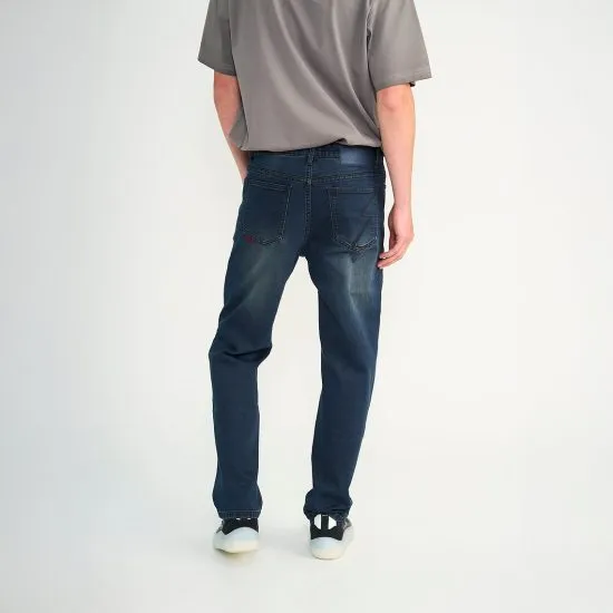 Jeans Hombre Relaxed Jogger Denim Azul Oscuro Ellus - Imagen 2