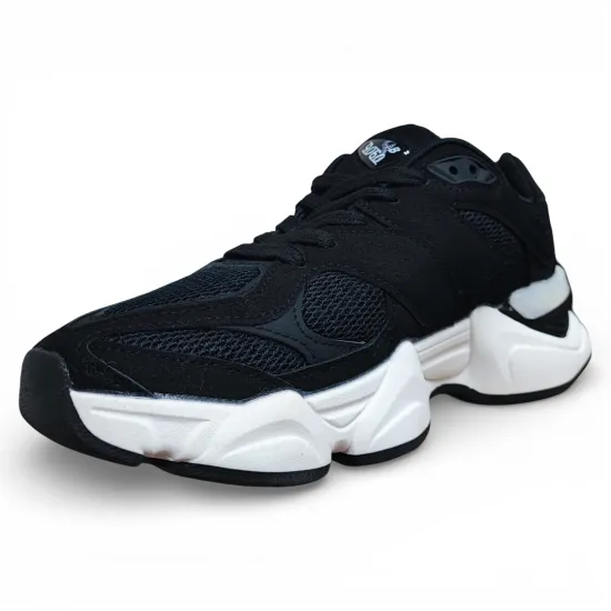 Zapatilla Hombre Black Motion Chunky New Walk - Imagen 4