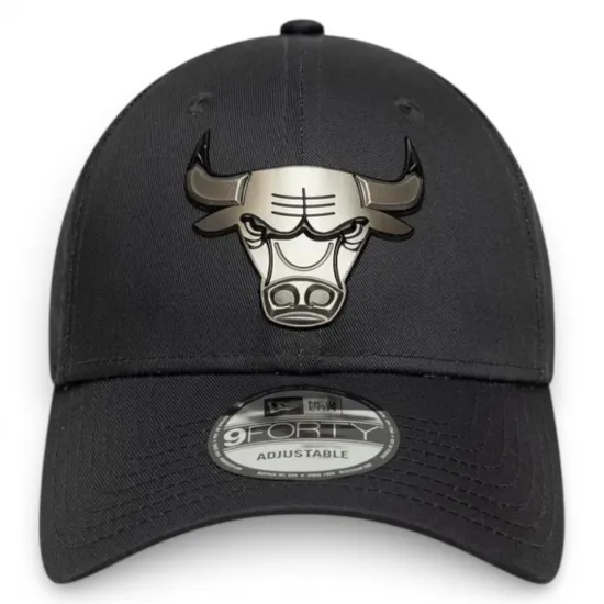 Jockey Chicago Bulls 9FORTY Metallic Carbón New Era - Imagen 2
