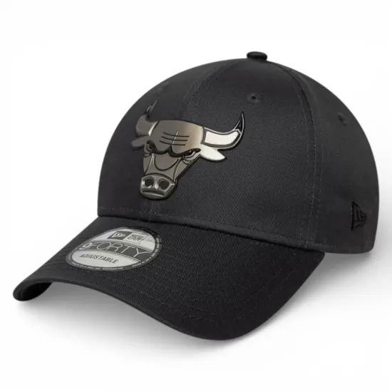 Jockey Chicago Bulls 9FORTY Metallic Carbón New Era - Imagen 3