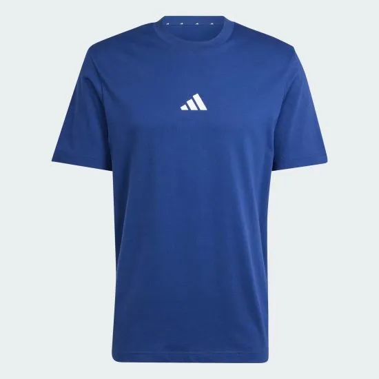 Polera Essentials Small Logo Azul Adidas - Imagen 3