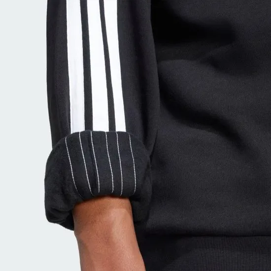 Poleron Essentials Fleece 3 Tiras Negro Adidas - Imagen 5