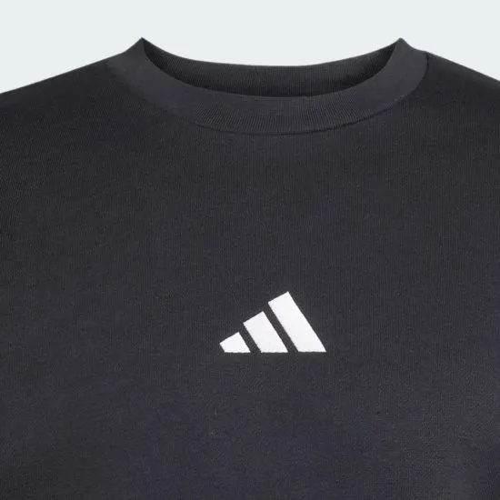 Poleron Essentials Fleece 3 Tiras Negro Adidas - Imagen 6