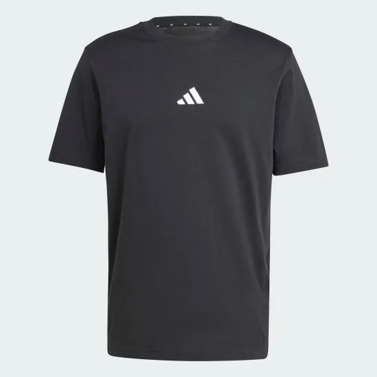 Polera Essentials Small Logo Negro Adidas - Imagen 2