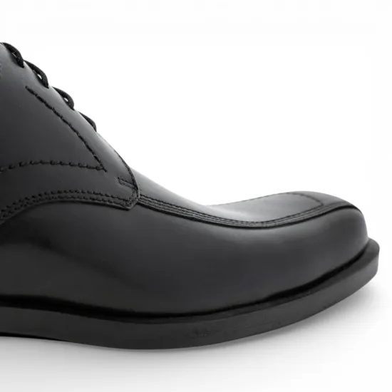Zapato Formal Hombre Firenze Negro Cuero Anilina Guante - Imagen 3