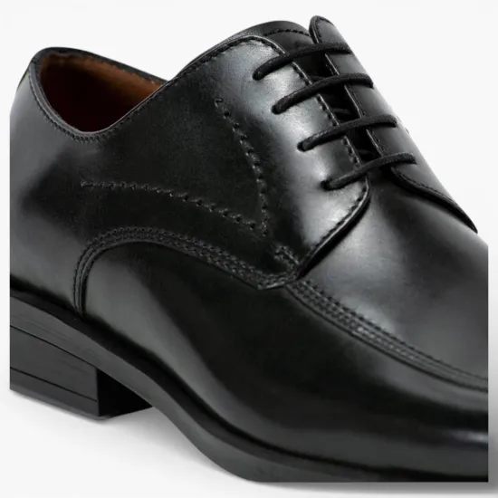Zapato Formal Hombre Firenze Negro Cuero Anilina Guante - Imagen 4