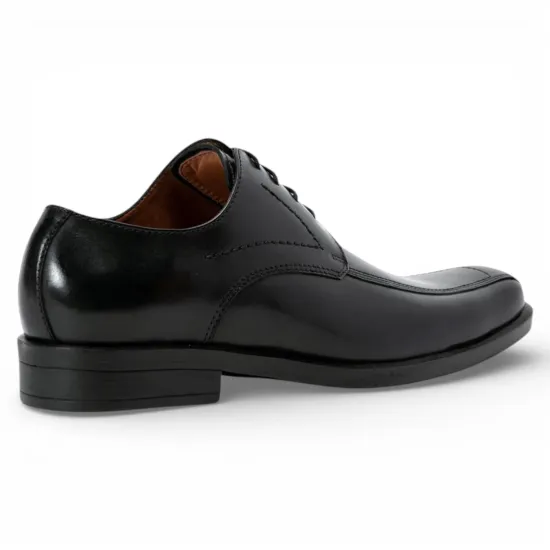 Zapato Formal Hombre Firenze Negro Cuero Anilina Guante - Imagen 6