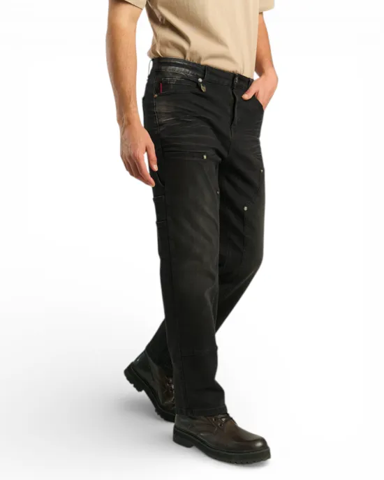 Jeans Hombre Relaxed Carpinter Black Oil Ring Ellus - Imagen 3