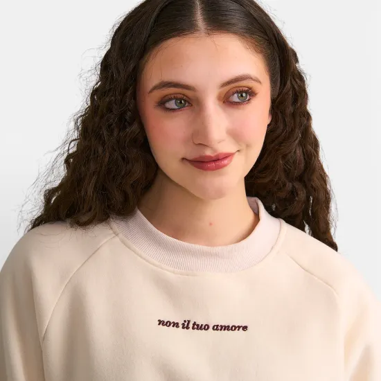 Polerón Mujer Crew Neck Raglan Ostrа Il Gioco - Imagen 4