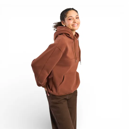 Polerón Mujer Hoodie Loose Fit Café Il Gioco - Imagen 3