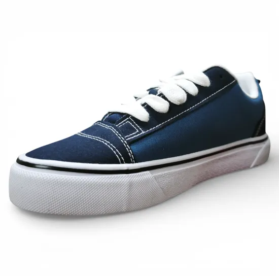 Zapatilla Mujer Azul Plataforma Lona Everix - Imagen 2