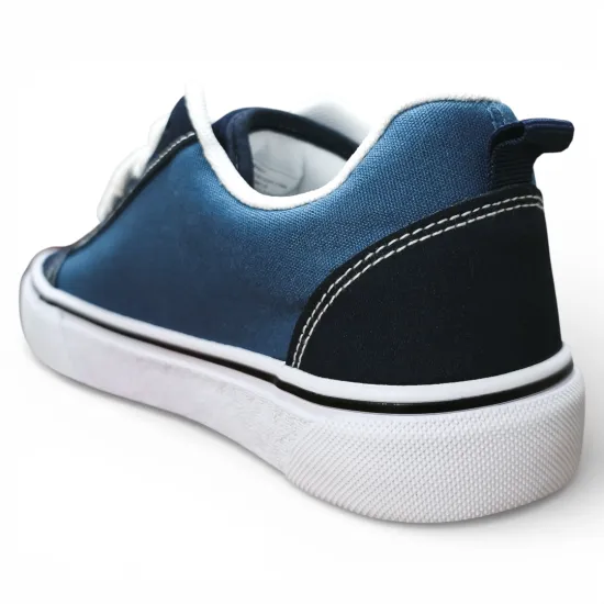 Zapatilla Mujer Azul Plataforma Lona Everix - Imagen 6