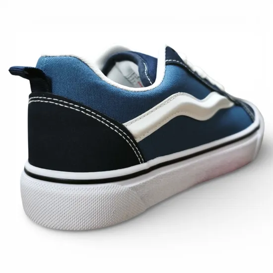 Zapatilla Mujer Azul Plataforma Lona Everix - Imagen 7