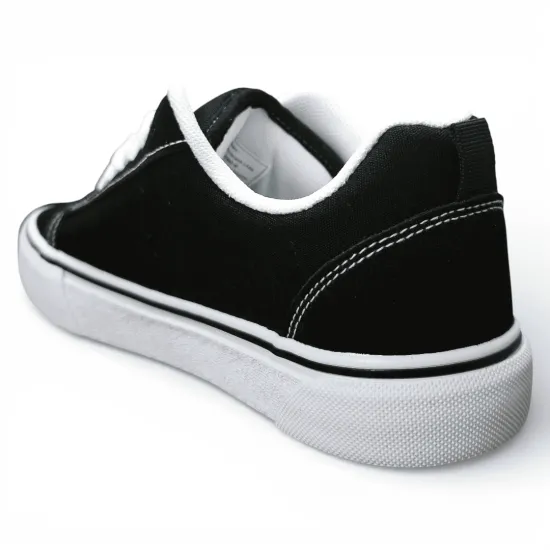 Zapatilla Mujer Negra Plataforma Lona Everix - Imagen 7