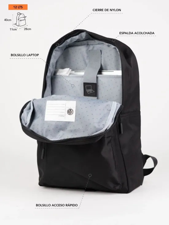 Mochila Mist 12 Litros Negro Maui - Imagen 5