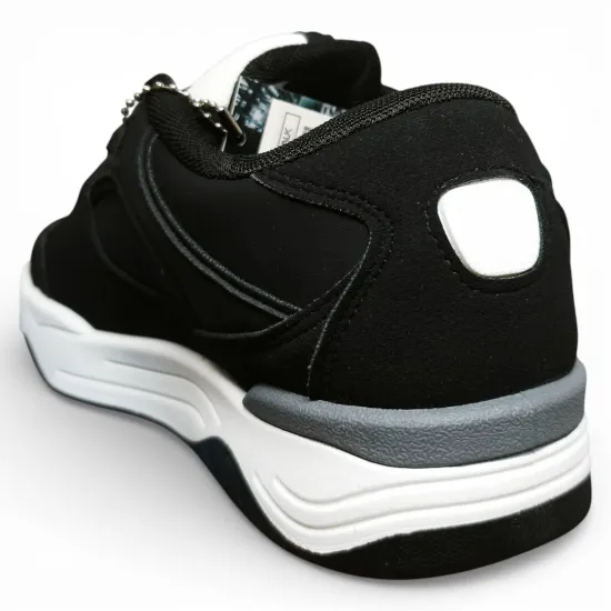 Zapatilla Mujer Negra Blanca Plataforma Urbana New Walk - Imagen 7