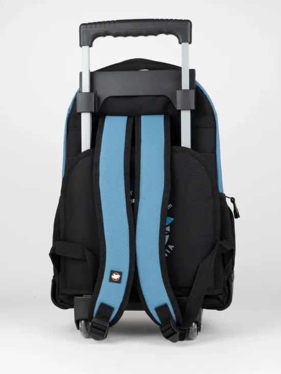 Mochila Roller Bag + Lonchera + Estuche Azul Maui - Imagen 3