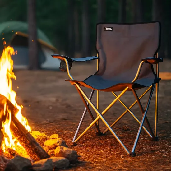 Silla Kermit Plegable Yates Gris National Geographic - Imagen 3