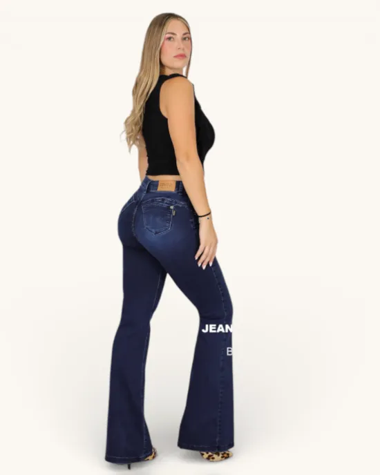 Jeans Mujer Ferrari Flare Blue Galaxy Divine - Imagen 2